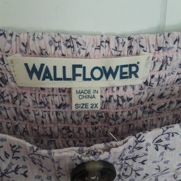 Floral Print Babydoll Adjustable Strap Dress in 2X - Picture 4 of 13